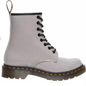 Dr. Martens Gray Lace-Up Boots